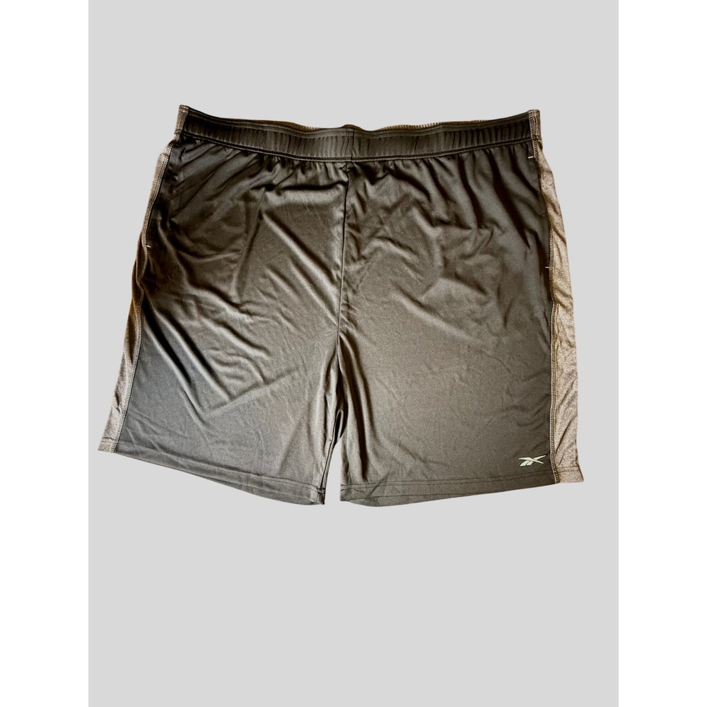 Reebok Men's 3XL Black Gray Athletic Running Gym Workout‎ Shorts